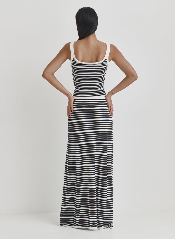 4th & Reckless Multi Stripe Maxi Skirt- Eva