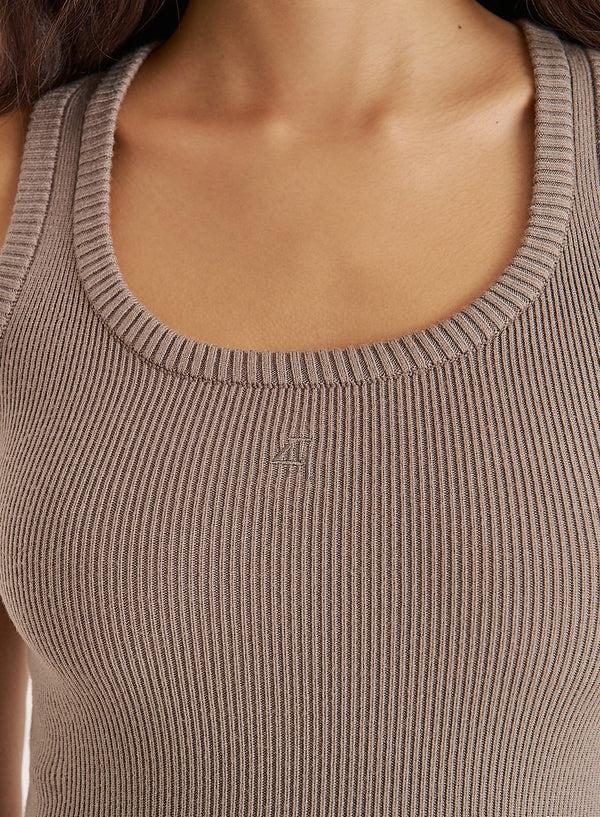 4th & Reckless Olive Knitted 4th Vest Top- Tamil