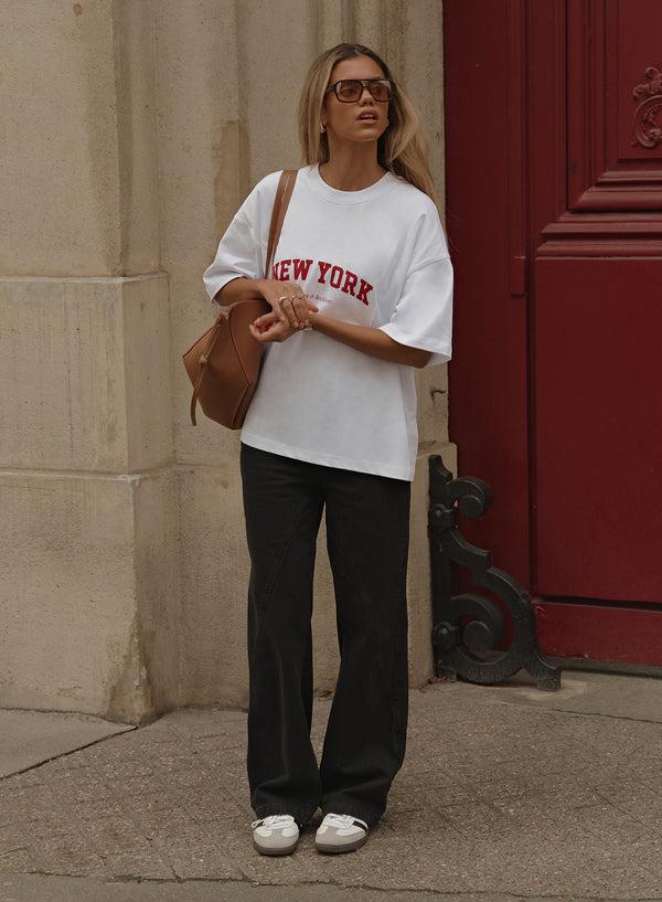 4th & Reckless White New York T-shirt- Macy