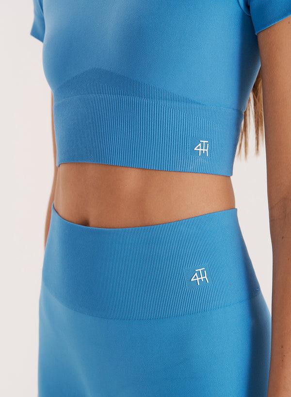 4th & Reckless Blue Sculpting Seamless Gym Leggings- Tyler