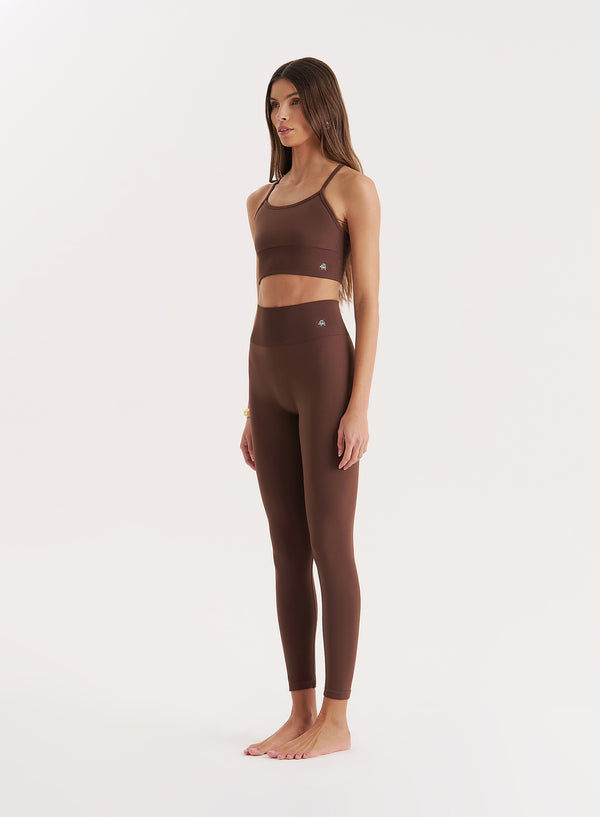4th & Reckless Chocolate Sculpting Seamless Gym Leggings- Tyler