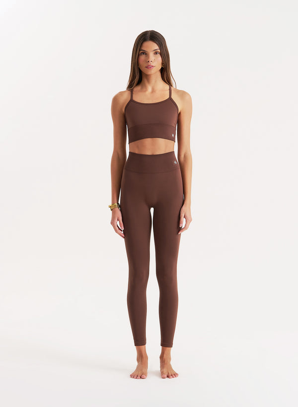 4th & reckless Chocolate Sculpting Seamless Gym Leggings- Tyler
