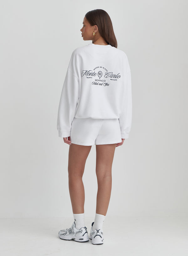 4th & reckless Cream Monte Carlo Oversized Sweatshirt- Leone