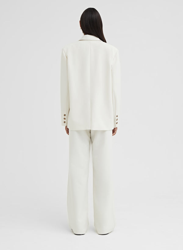 4th & Reckless Cream Oversized Single Breasted Blazer – Georgina