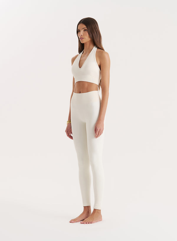 4th & Reckless Cream Sculpting Seamless Gym Leggings- Tyler