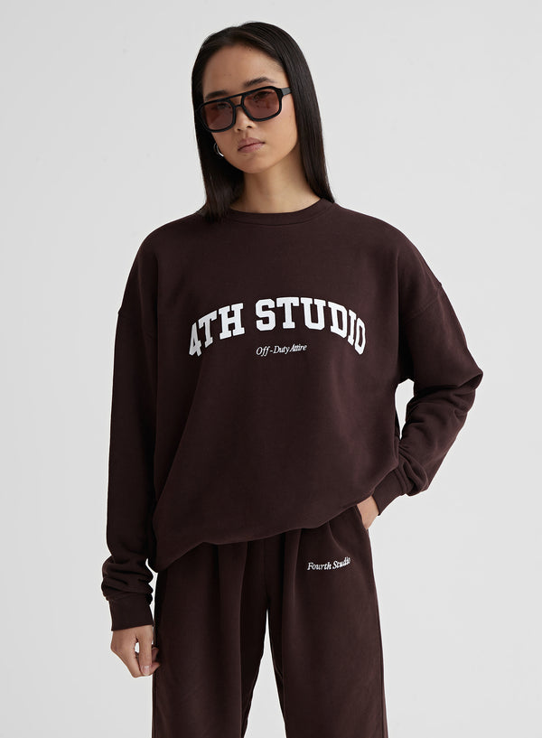 4th & reckless Espresso Fourth Studio Oversized Sweatshirt – Sera
