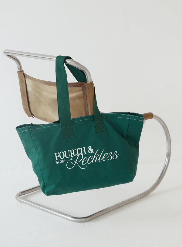 4th & Reckless Forrest Green Fourth Branded Tote Bag - Josephine