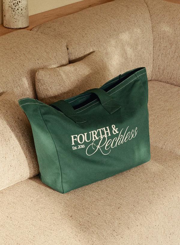4th & reckless Forrest Green Fourth Branded Tote Bag - Josephine