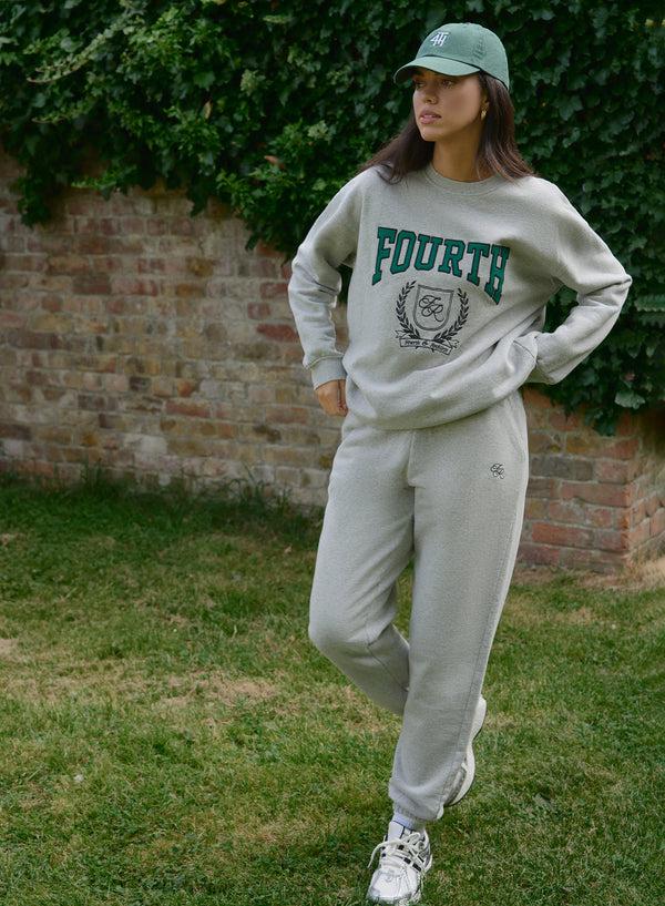 4th & Reckless Grey Fourth Branded Cuffed Jogger- Arlo