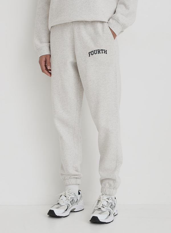 4th & reckless Grey Fourth Branded Cuffed Jogger- Dionne