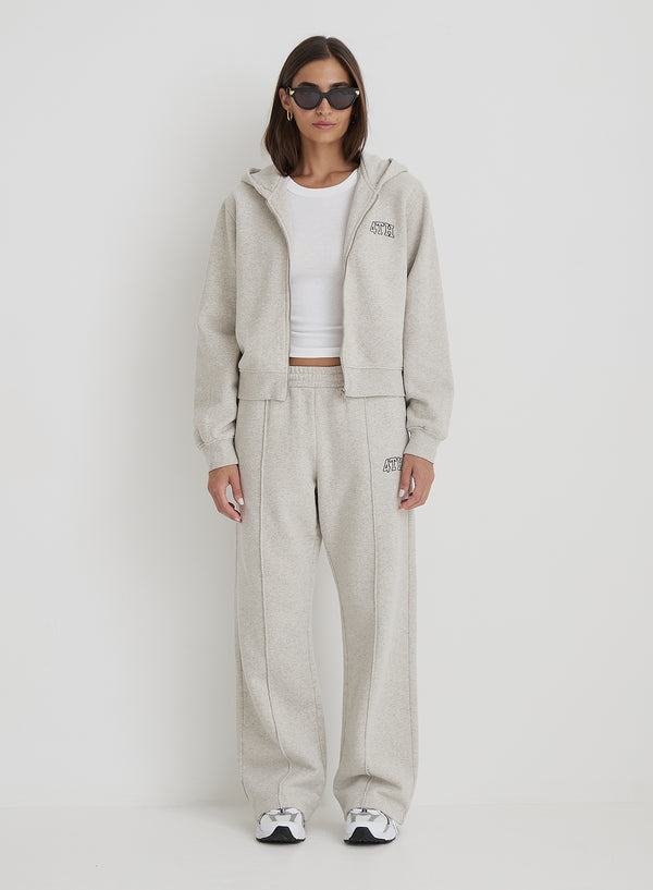 4th & Reckless Grey Fourth Studio Cropped Zip Hoodie- Carey