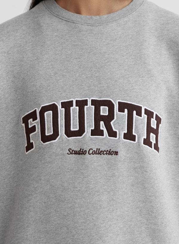 4th & Reckless Grey Marl Fourth Studio Oversized Sweatshirt – Dianna