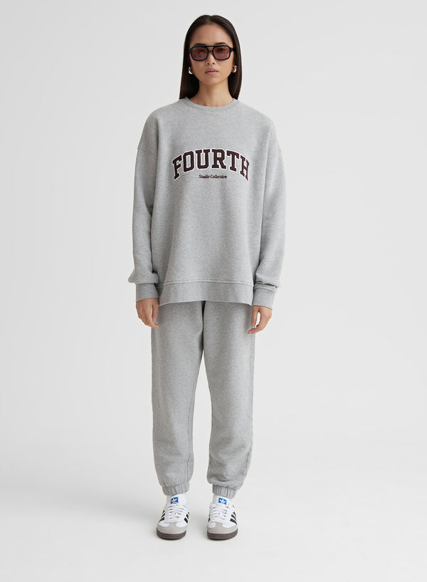 4th & Reckless Grey Marl Fourth Studio Oversized Sweatshirt – Dianna