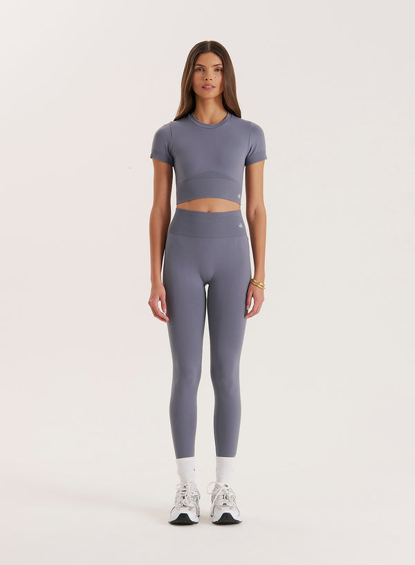 4th & reckless Grey Sculpting Seamless Gym Leggings- Tyler