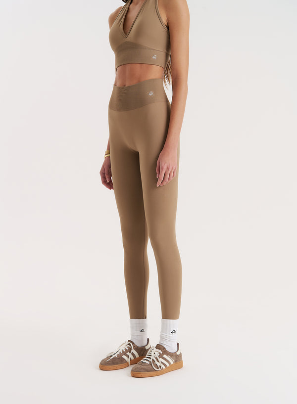 4th & Reckless Mocha Sculpting Seamless Gym Leggings- Tyler
