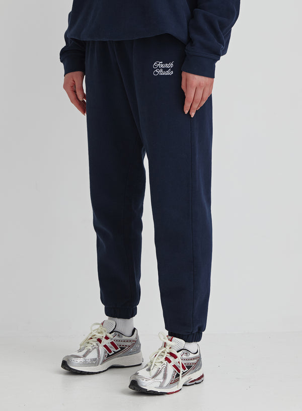 4th & reckless Navy Fourth Studio Branded Cuffed Jogger – Parker