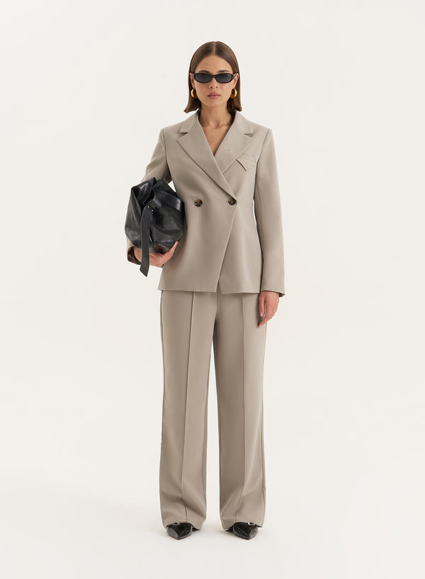 4th & reckless Olive Tailored Asymmetric Blazer- Bianca