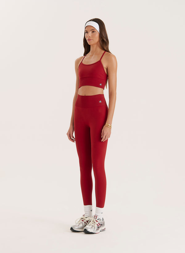 4th & Reckless Red Sculpting Seamless Gym Leggings- Tyler