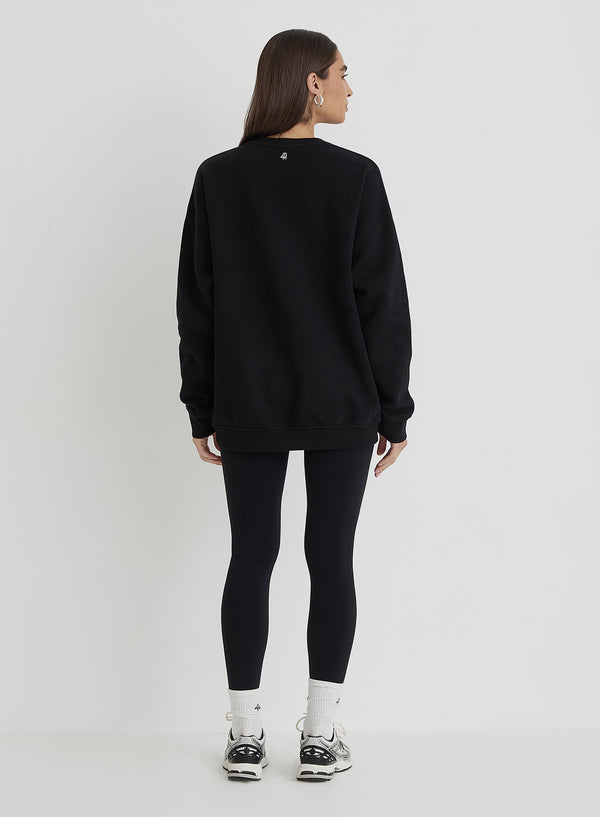4th & Reckless Washed Black Fourth Studio Oversized Sweatshirt - Gigi