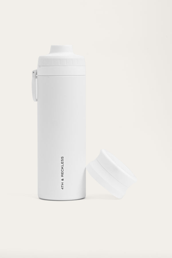 4th & reckless White 4th Sport Shaker Water Bottle- 700ml