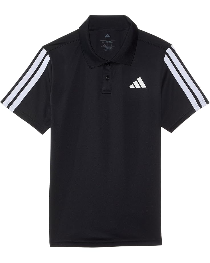 6pm adidas Kids 3-Stripe Polo Shirt (Big Kid)