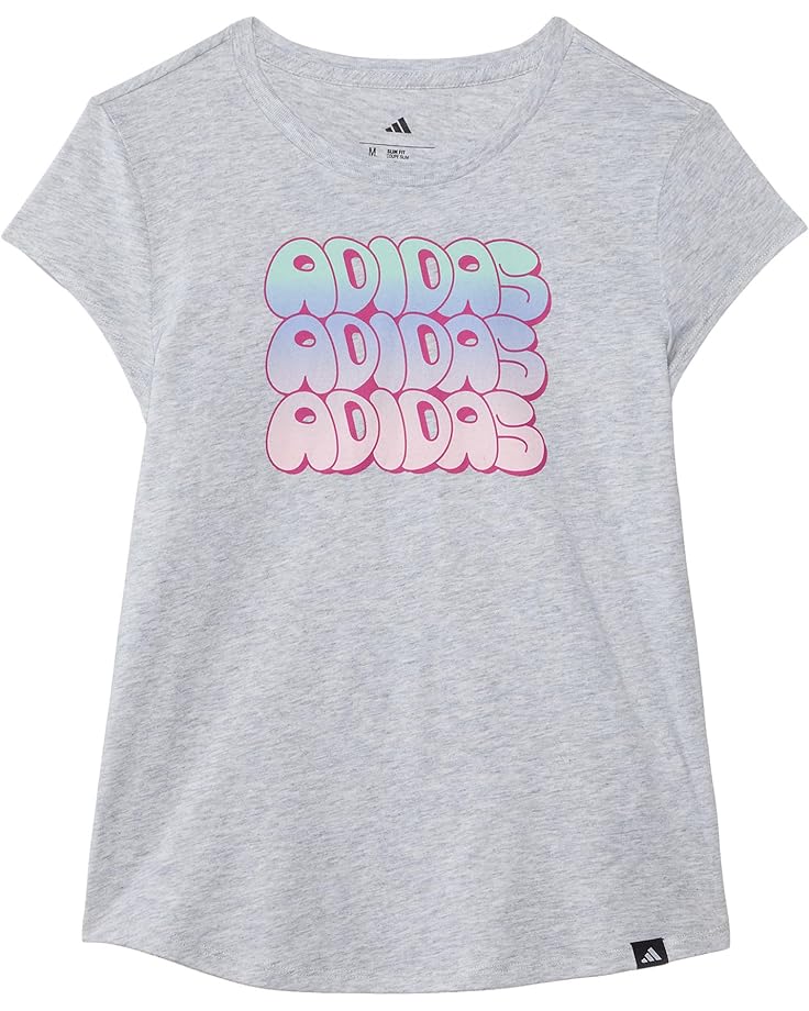 6pm adidas Kids Cap Sleeve Heather Tee (Big Kid)