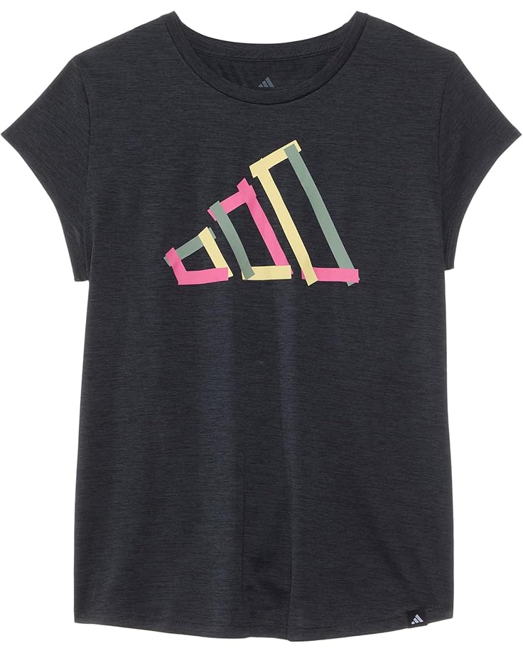 6pm adidas Kids Cap Sleeve Melange Tee (Big Kid)