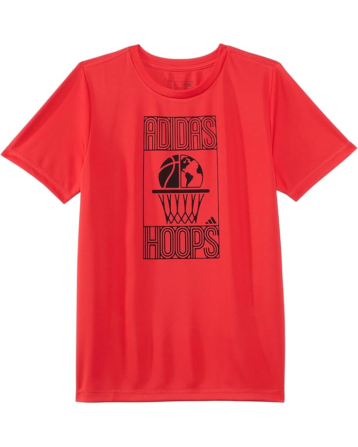 6pm adidas Kids SS Poly Sport Tee(Big Kid)