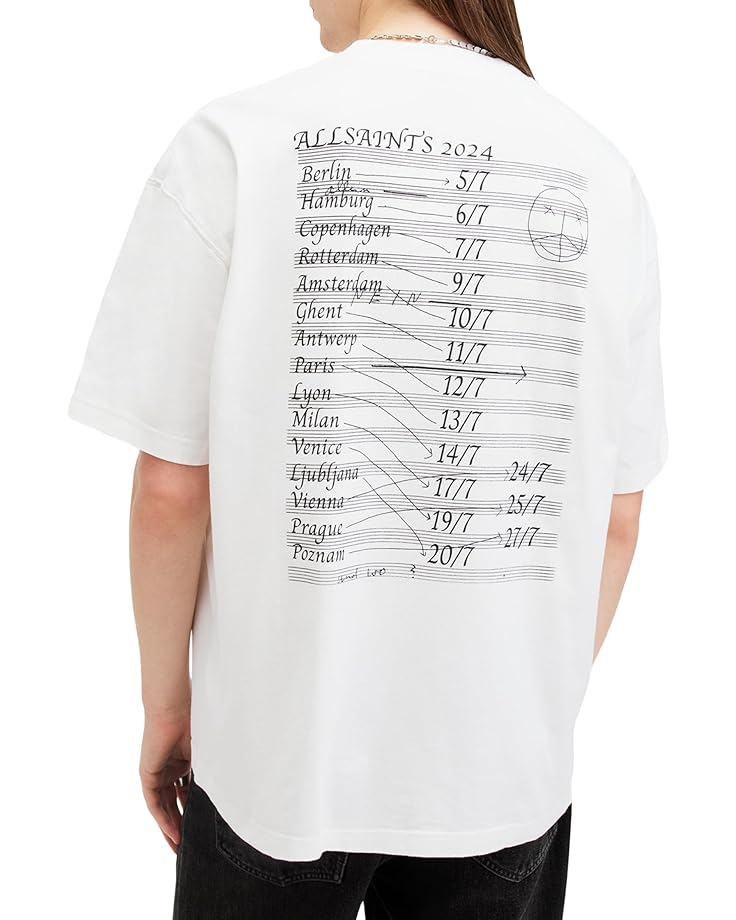 6pm AllSaints Bracken Short Sleeve Crew Men's