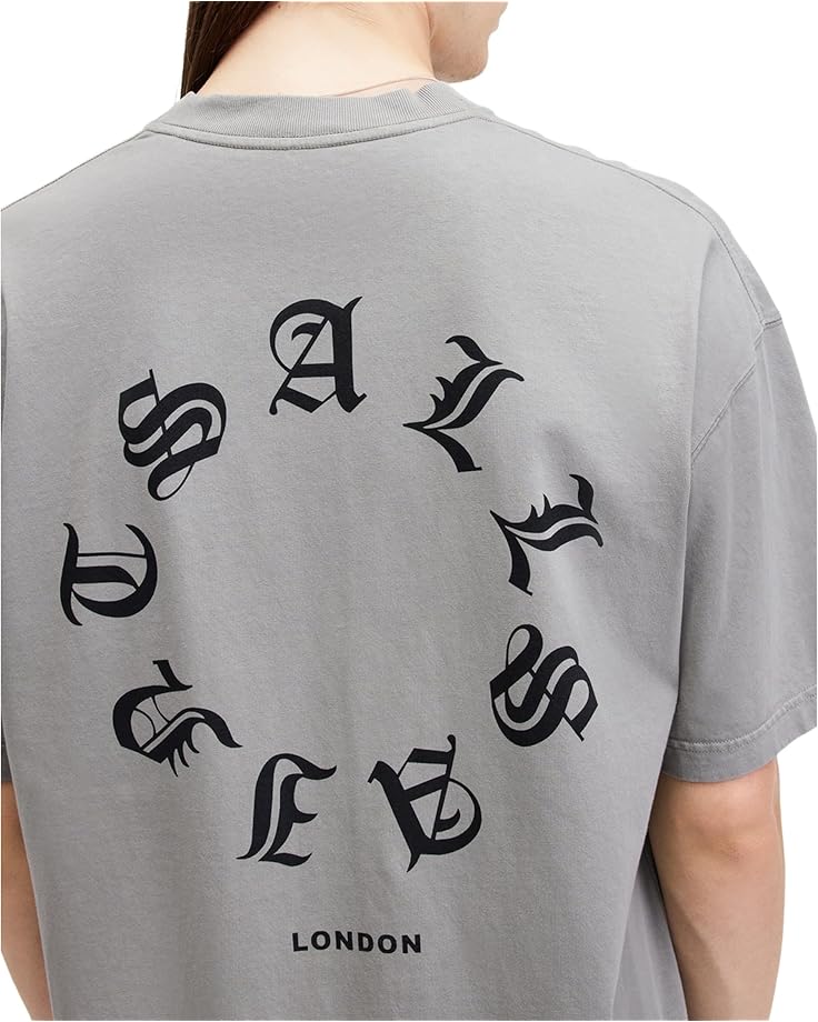 6pm AllSaints Fraktur Short Sleeve Crew Men's