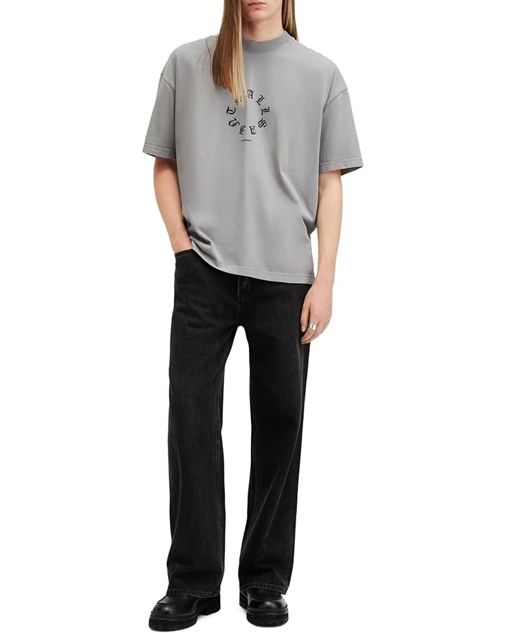 6pm AllSaints Fraktur Short Sleeve Crew Men's