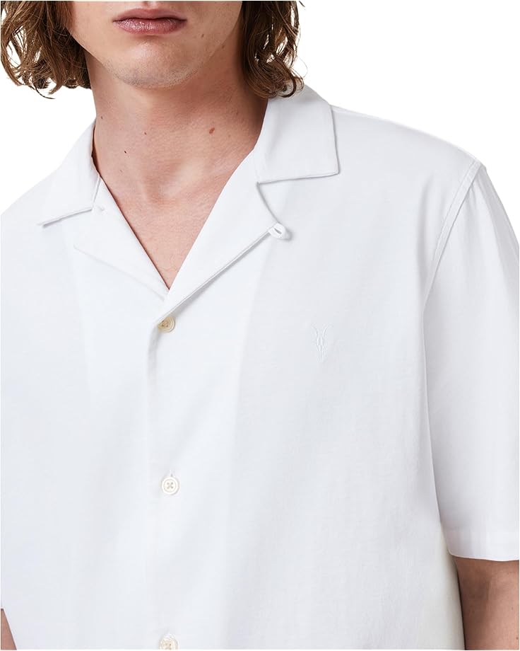 6pm AllSaints Hudson Short Sleeve Shirt Men's