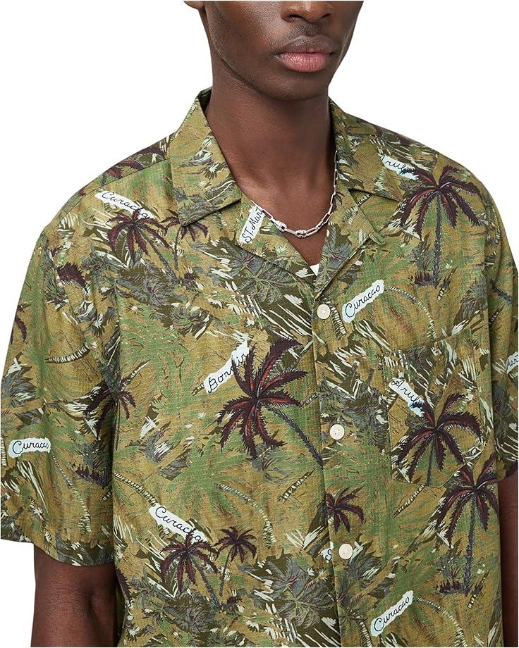 6pm AllSaints Liner Short Sleeve Shirt Men's