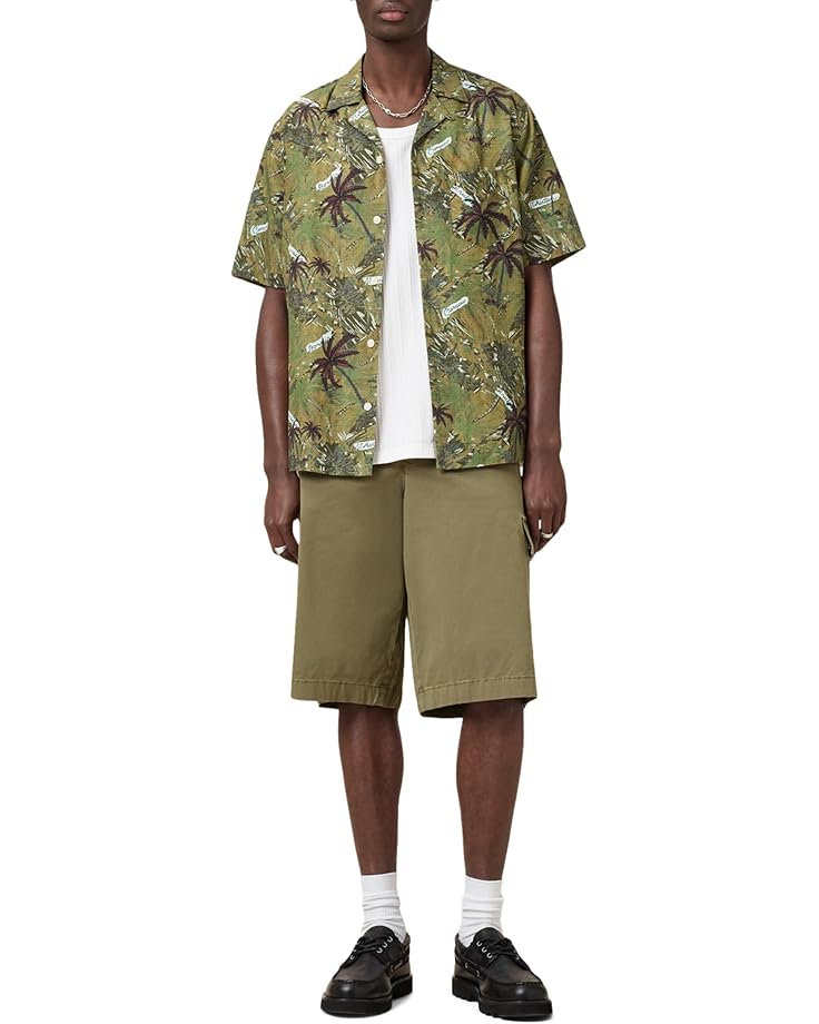 6pm AllSaints Liner Short Sleeve Shirt Men's