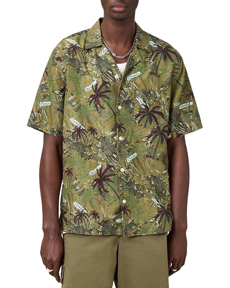 6pm AllSaints Liner Short Sleeve Shirt Men's