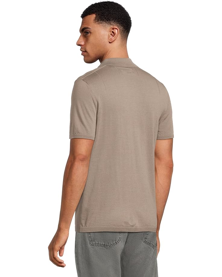 6pm AllSaints Mode Merino Short Sleeve Polo Men's