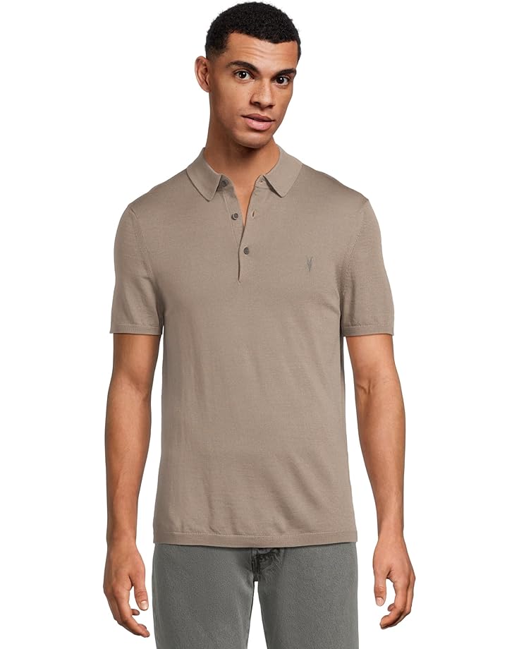 6pm AllSaints Mode Merino Short Sleeve Polo Men's