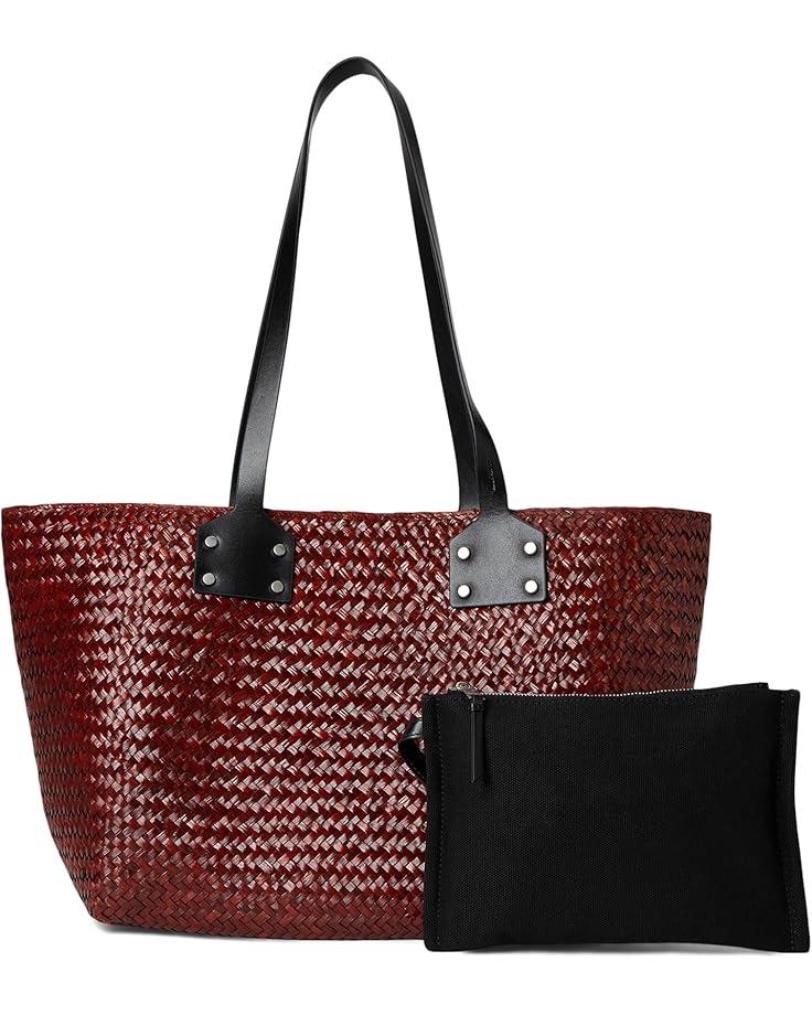 6pm AllSaints Mosley Straw Tote