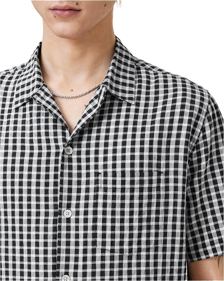 6pm AllSaints Tawney Short Sleeve Shirt Men's