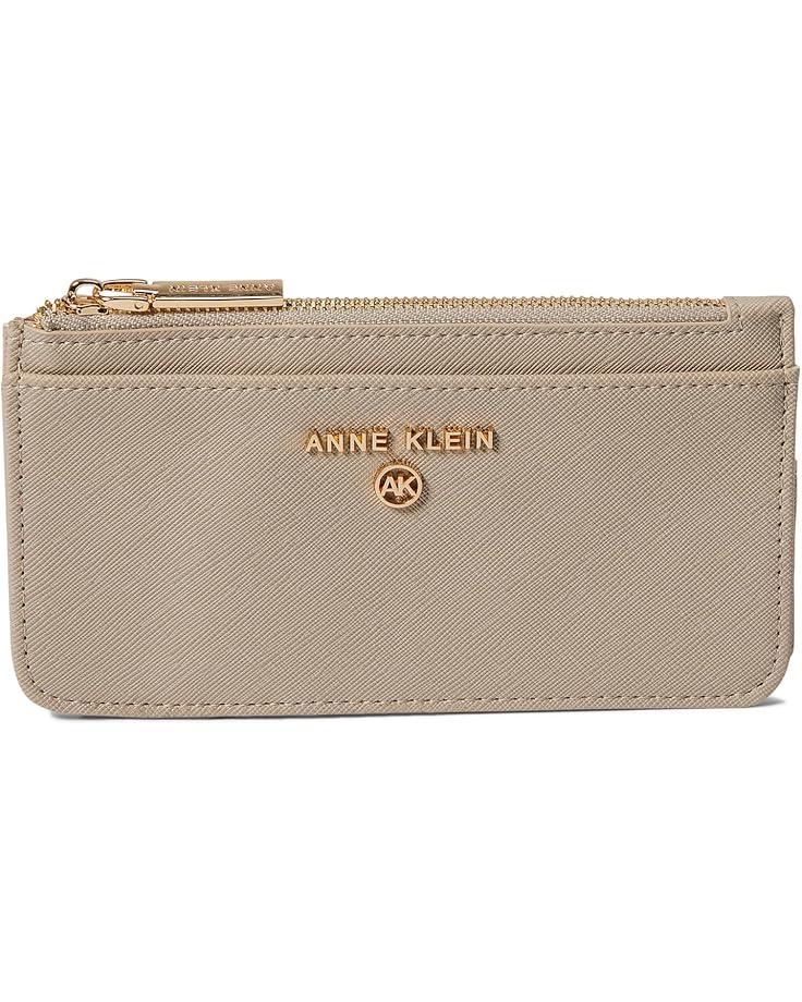 6pm Anne Klein Ak Top Zip Pouch With Logo