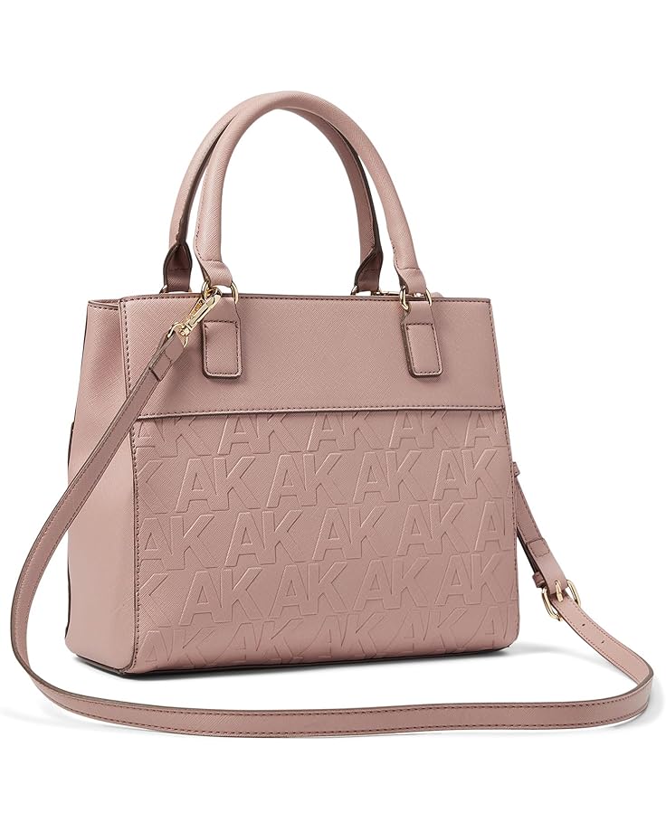 Anne Klein Embossed Triple Compartment Satchel