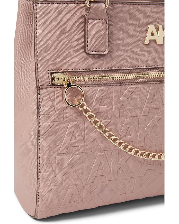 Anne Klein Embossed Triple Compartment Satchel