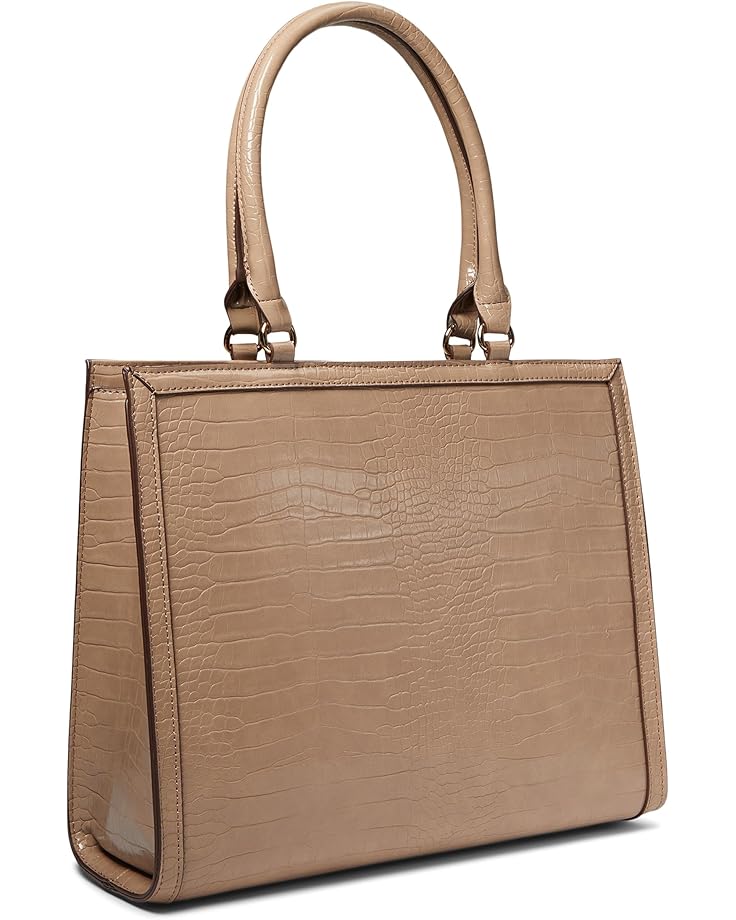 Anne Klein Horsebit Shopper In Croco