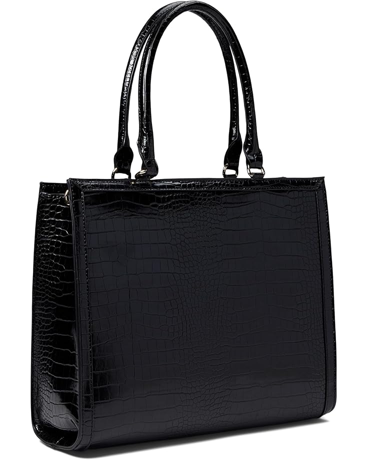 Anne Klein Horsebit Shopper In Croco