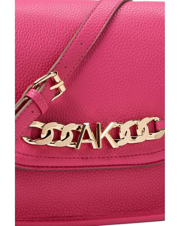 Anne Klein Large Flap Hobo W/ Chunky AK Chain