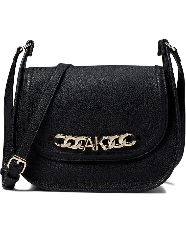 Anne Klein Large Flap Hobo w/ Chunky AK Chain