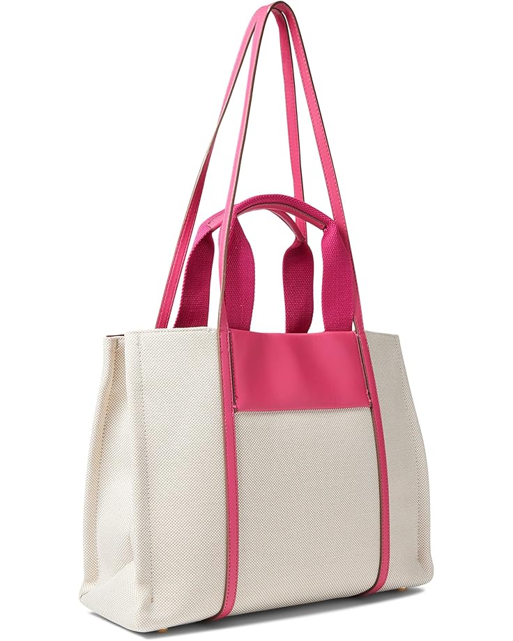 Anne Klein Medium Color-Blocked Canvas Tote