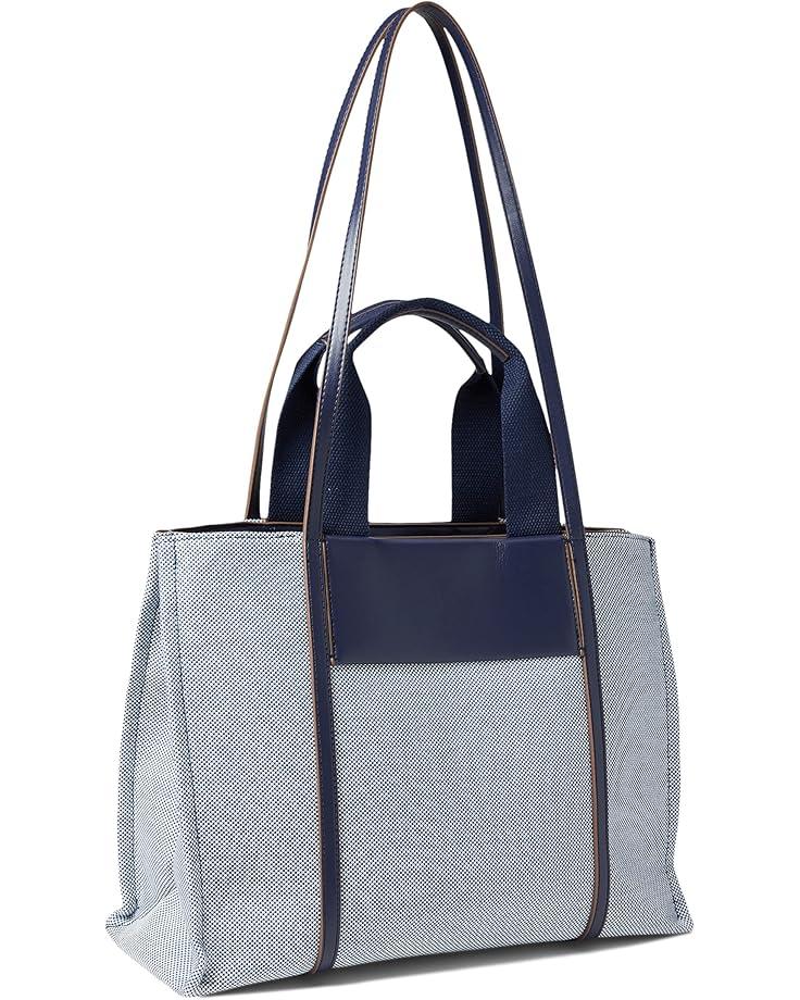 Anne Klein Medium Color-Blocked Canvas Tote