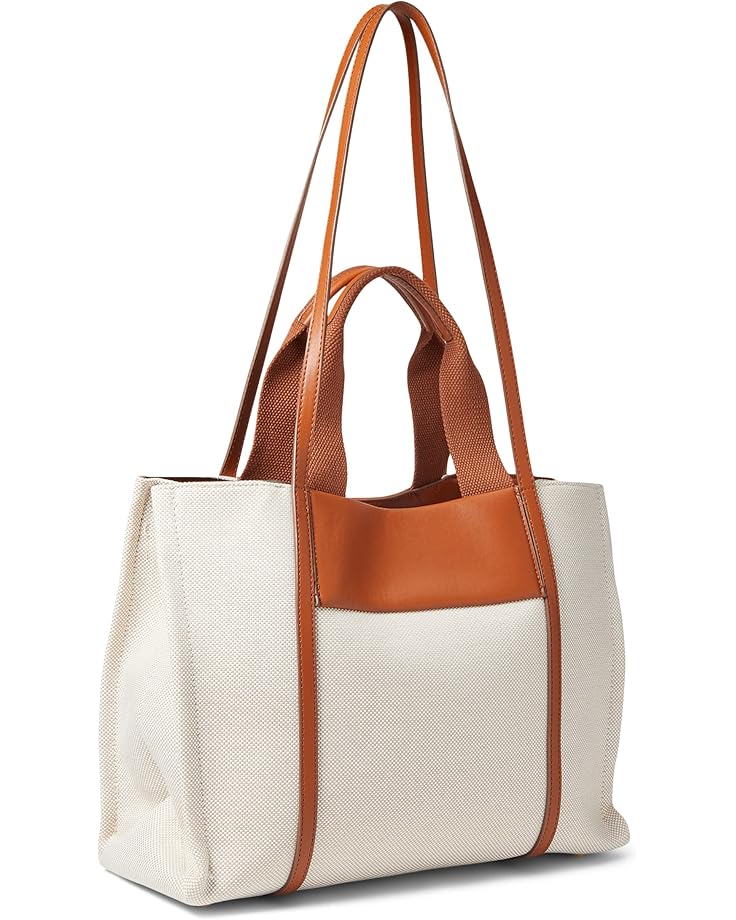 Anne Klein Medium Color-Blocked Canvas Tote