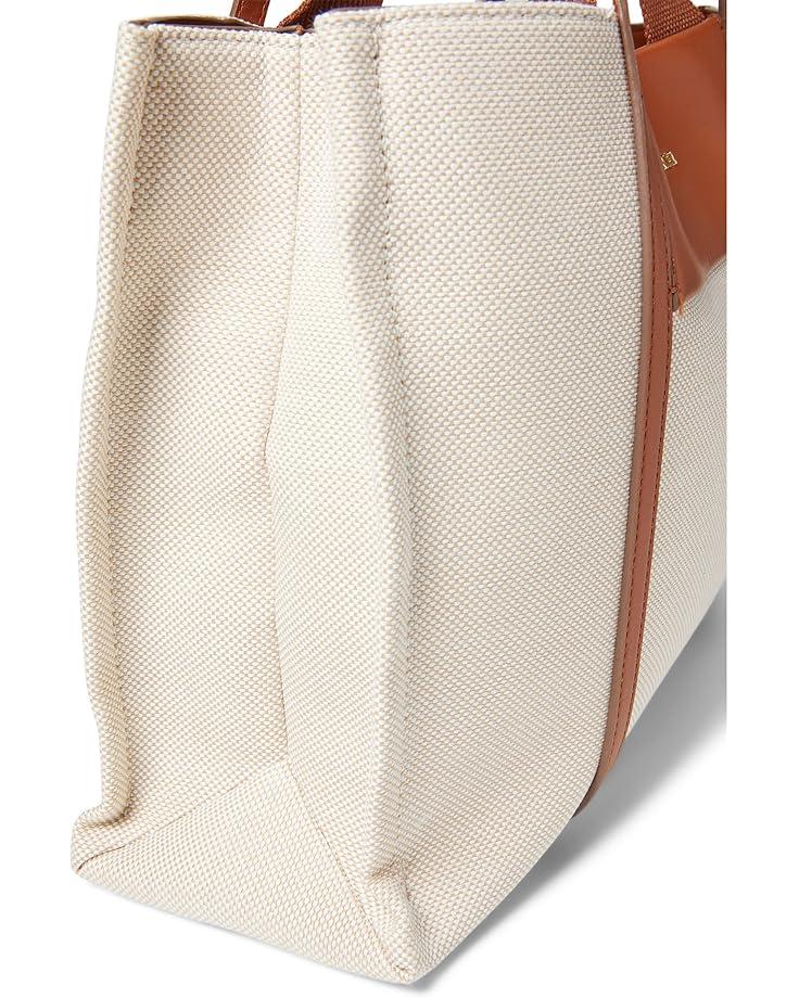 Anne Klein Medium Color-Blocked Canvas Tote